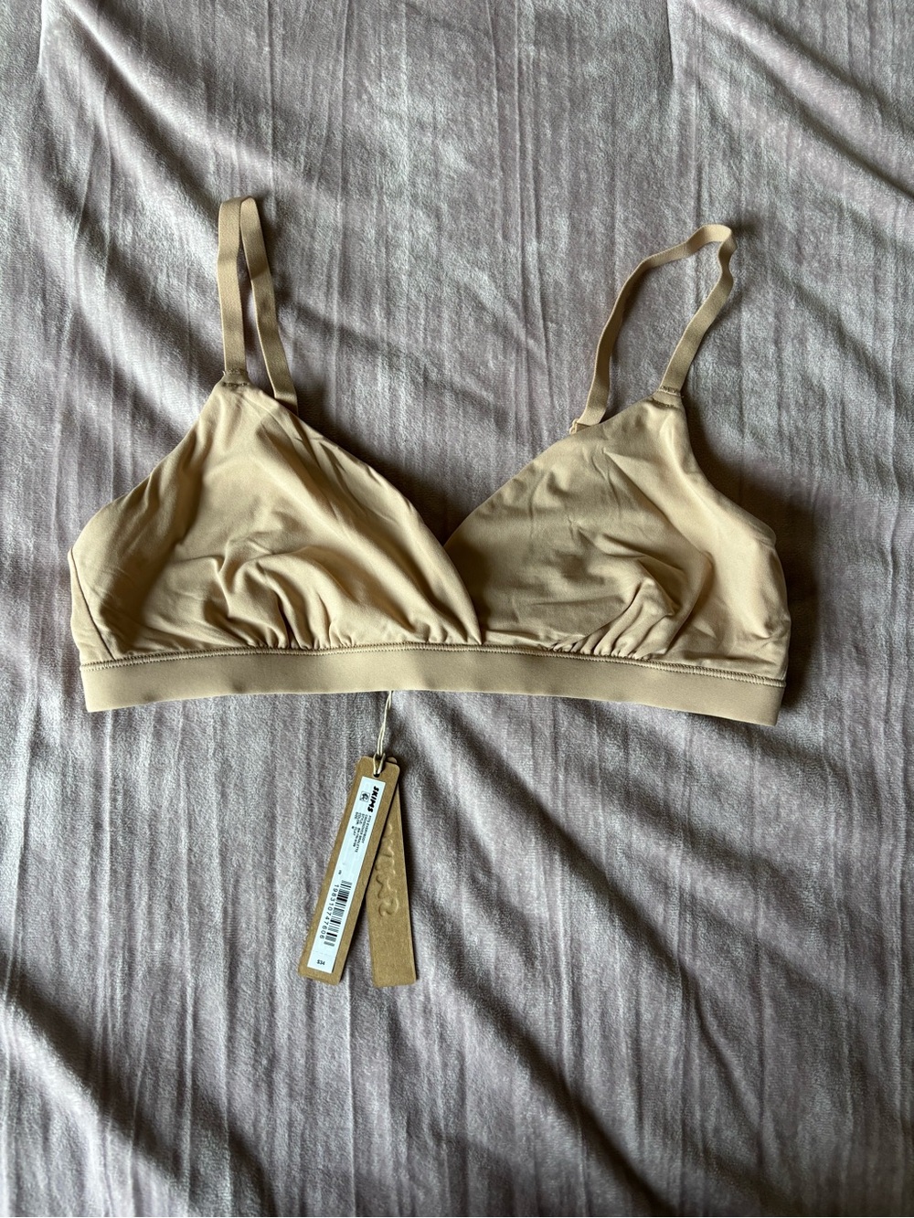 SKIMS Fits Everybody Crossover Bralette- Clay